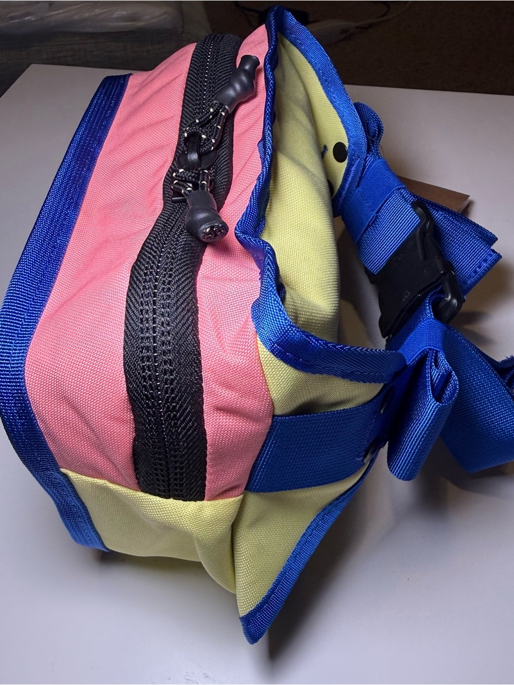 The North Face Colorblock Fanny Pack- Black, Pink, Yellow, Blue - Picture 5 of 7